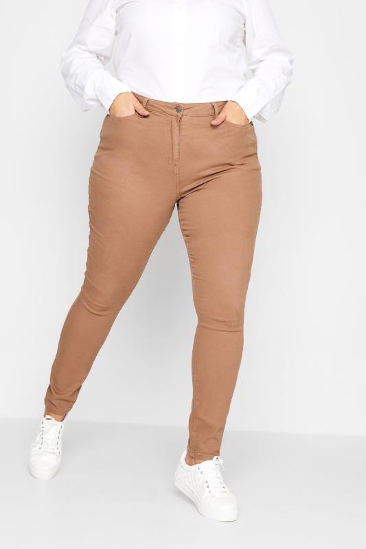 LTS Tall Women's Rust Brown AVA Skinny Jeans | Long Tall Sally 1