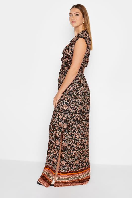 LTS Tall Women's Black Border Print Maxi Dress | Long Tall Sally 3