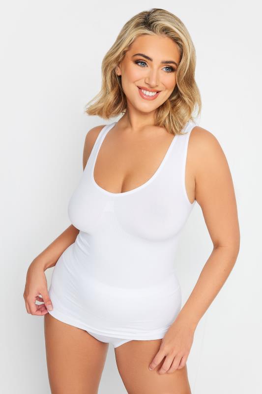  Shapewear YOURS Curve White Seamless Control Vest Top