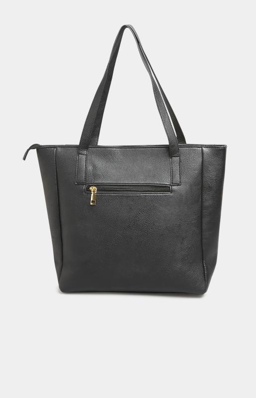 Black Stud Shopper Bag | Yours Clothing 4