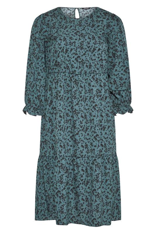 LIMITED COLLECTION Curve Green Animal Markings Smock Dress 6