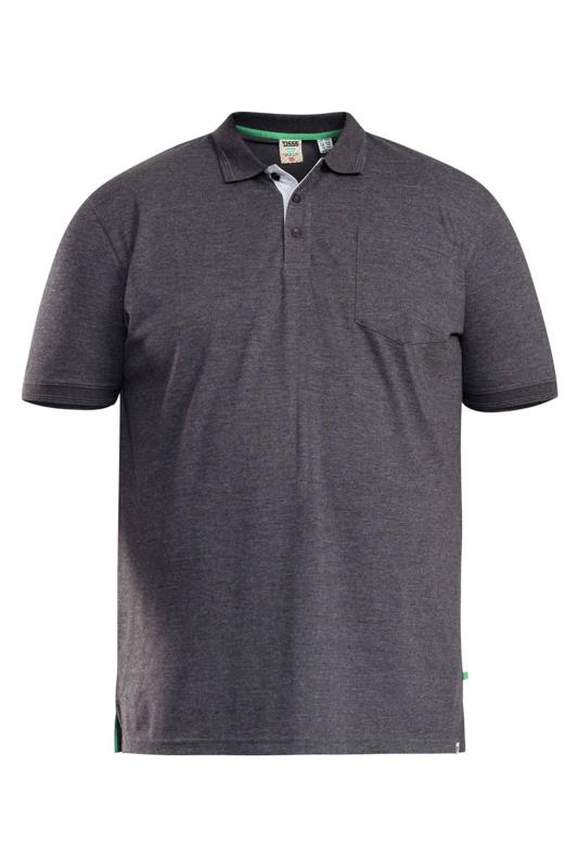 D555 Charcoal Grey Basic Polo Shirt | BadRhino 2