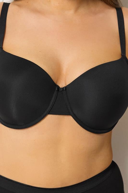 YOURS Plus Size Black Moulded Underwired New T-Shirt Bra | Yours Clothing 6