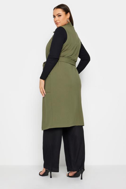 YOURS Plus Size Black Longline Waistcoat | Yours Clothing 3