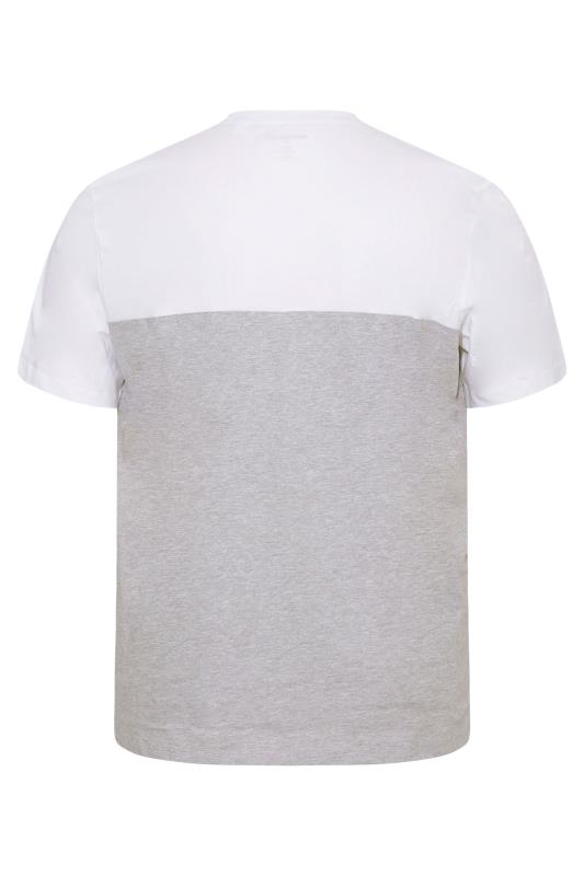 JACK & JONES White & Grey Steve T-Shirt & Shorts Set | BadRhino 6