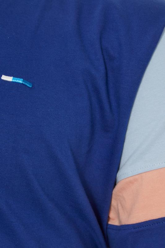 BadRhino Big & Tall Blue Cut & Sew Sleeve T-Shirt 2