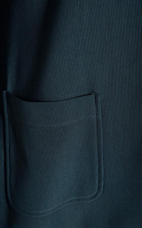 LTS Tall Women's Navy Blue Ribbed Blazer Jacket | Long Tall Sally  5