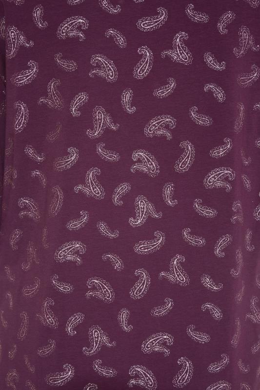 Purple Glitter Paisley Print T-Shirt_S.jpg