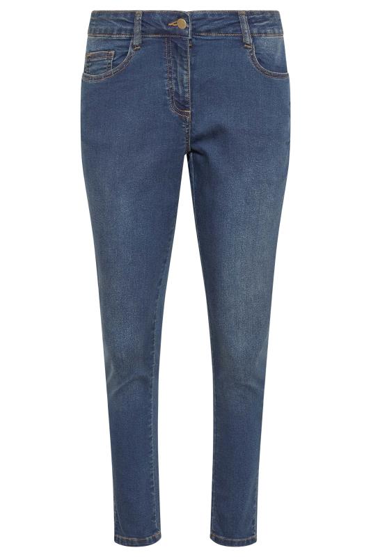 Petite Indigo Blue Skinny Stretch AVA Jeans | PixieGirl 4
