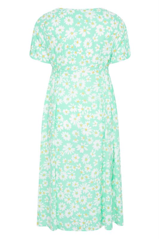 LIMITED COLLECTION Curve Mint Green Daisy Print Tea Dress_Y.jpg