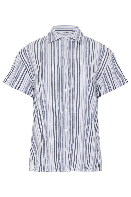 LTS Tall Women's Blue & White Stripe Shirt | Long Tall Sally 7