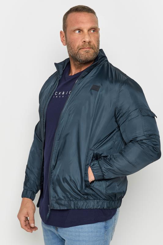 Men's  BLEND Big & Tall Navy Blue Lightweight Jacket