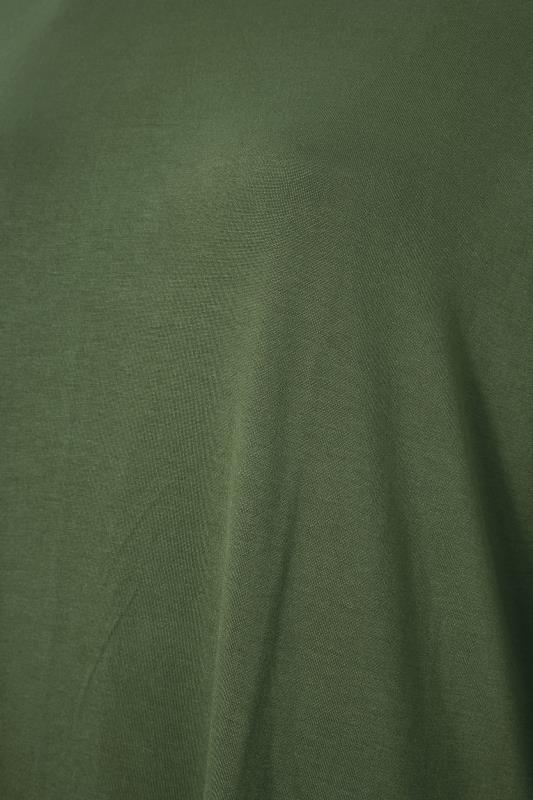 Khaki Green Long Sleeve Oversized 