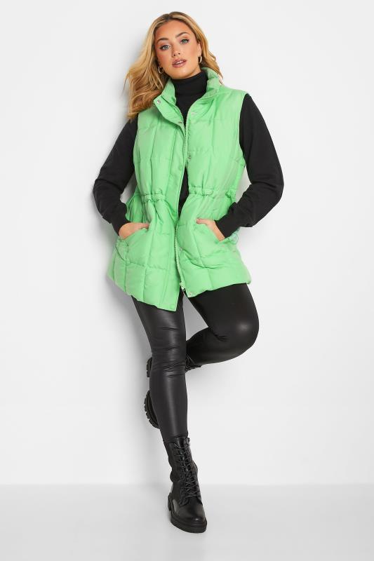 Plus Size  YOURS Curve Green Quilted Lightweight Gilet