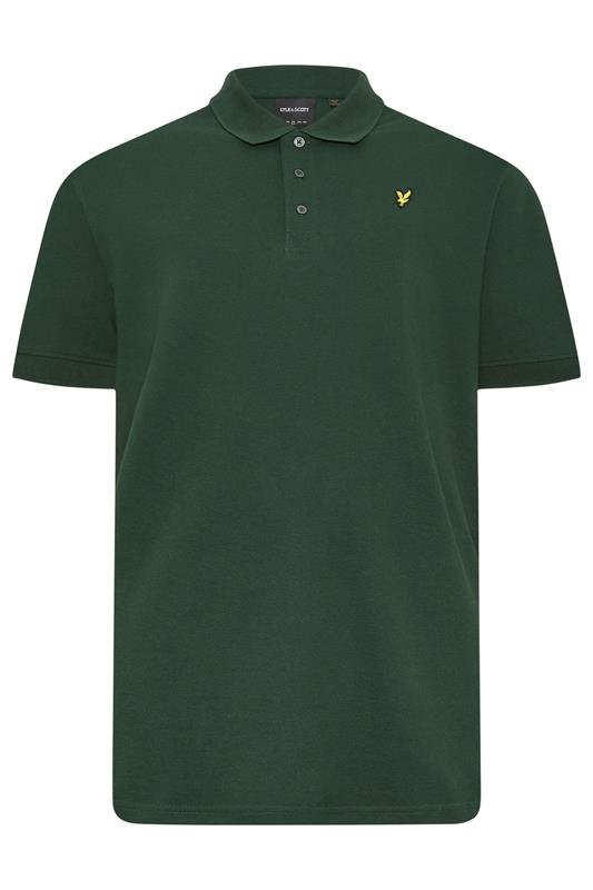 LYLE & SCOTT Big & Tall Dark Green Core Polo Shirt | BadRhino 2