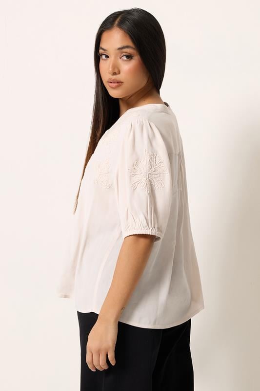 M&Co Petite Light Pink Sequin Embellished Blouse | M&Co 2
