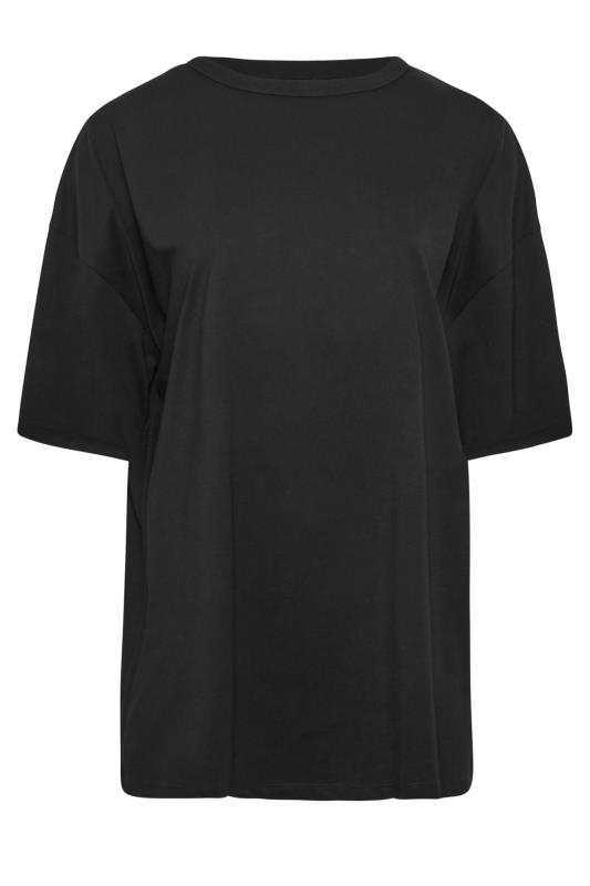 Plus Size Black Oversized Boxy T-Shirt | Yours Clothing 6