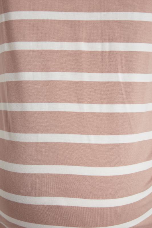 BUMP IT UP MATERNITY Beige & White Stripe T-Shirt_S.jpg