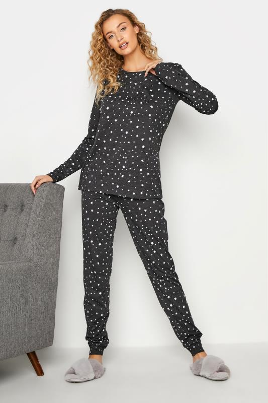 Tall Grey Star Print Pyjama Set 1