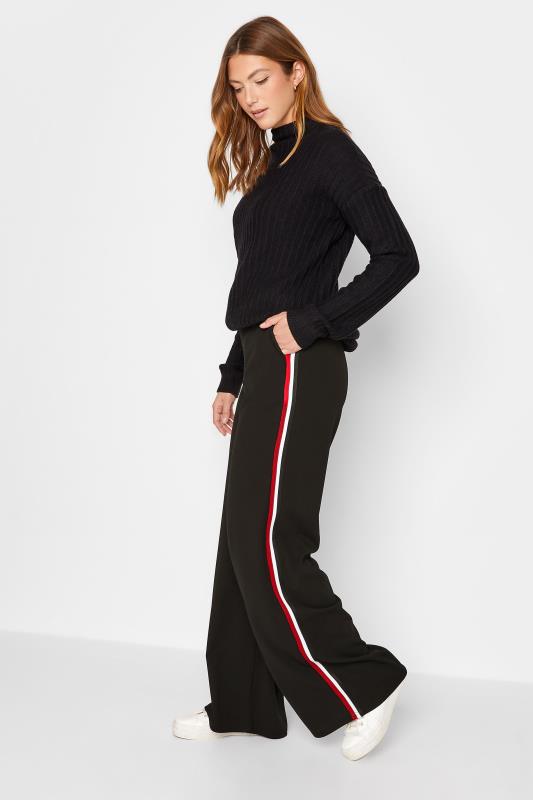 LTS Tall Women's Black & Red Side Stripe Trousers | Long Tall Sally 2