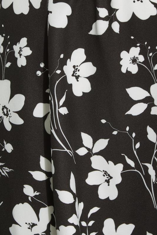 LIMITED COLLECTION Curve Black Floral Print Skirt 3