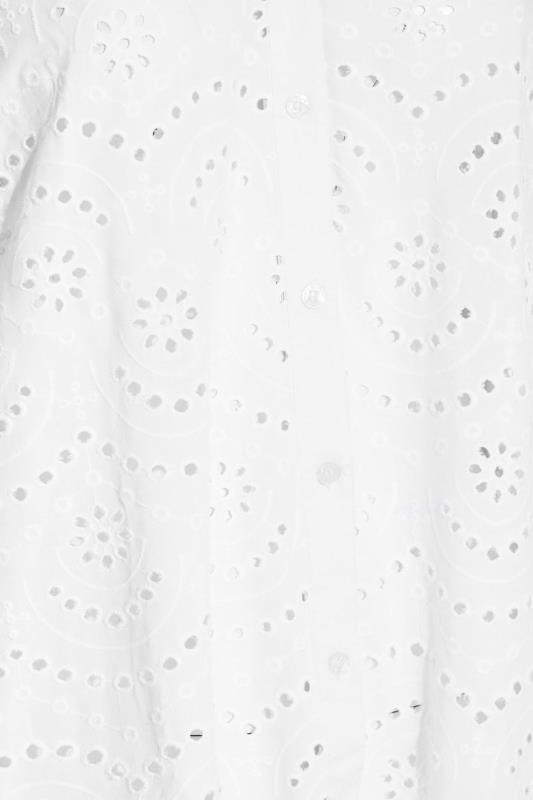 LIMITED COLLECTION Curve White Broderie Anglaise Shirt 5
