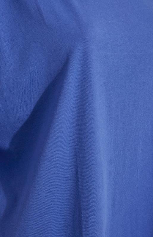 Plus Size Royal Blue Oversized T-Shirt | Yours Clothing  5