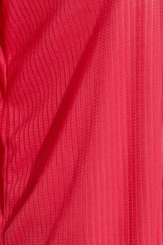 LIMITED COLLECTION Curve Hot Pink Longline Dipped Hem Cardigan 6