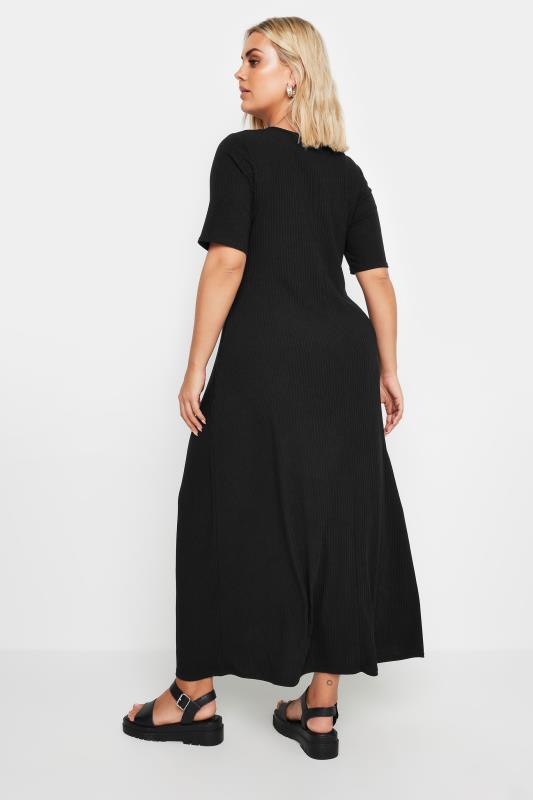 YOURS 2 PACK Plus Size Black & Green Maxi Dress | Yours Clothing 4