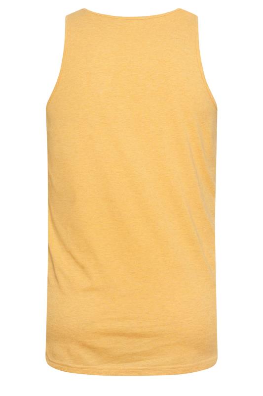 BadRhino Big & Tall Yellow Cotton Marl Vest | BadRhino 5
