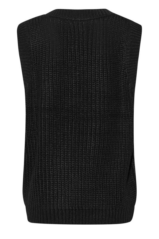 LTS Tall Women's Black Knitted Vest Top  | Long Tall Sally  2