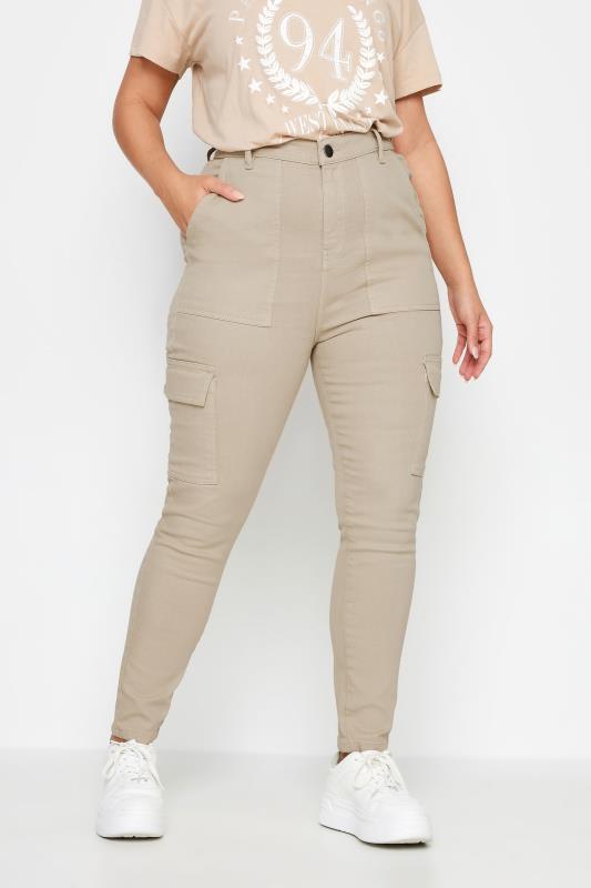  Tallas Grandes YOURS Curve Light Brown Cargo AVA Jeans