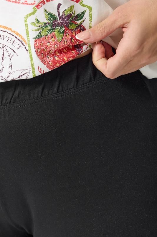 YOURS Plus Size Black Flared Leggings | Yours Clothing 5
