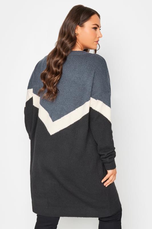 YOURS FOR GOOD Plus Size Blue Oversized Recycled Jumper | Yours Clothing 4