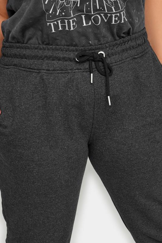 YOURS Plus Size Charcoal Grey Elasticated Joggers | Yours Clothing 4