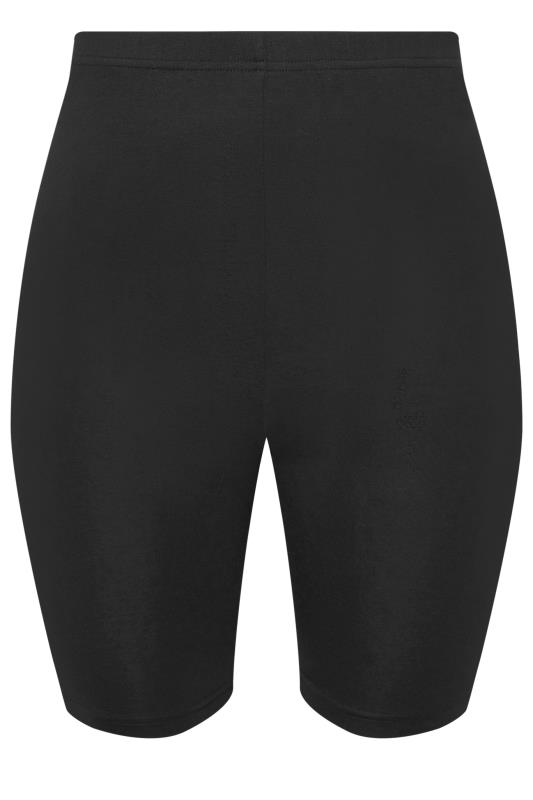 YOURS Plus Size 2 PACK Black Animal Print Cycling Shorts | Yours Clothing 9
