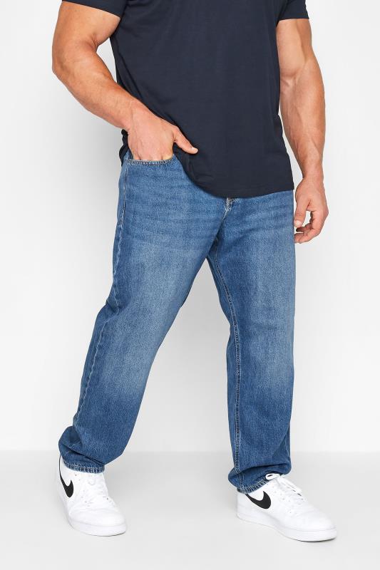 Men's  JACK & JONES Big & Tall Blue Mike Comfort Fit Jeans