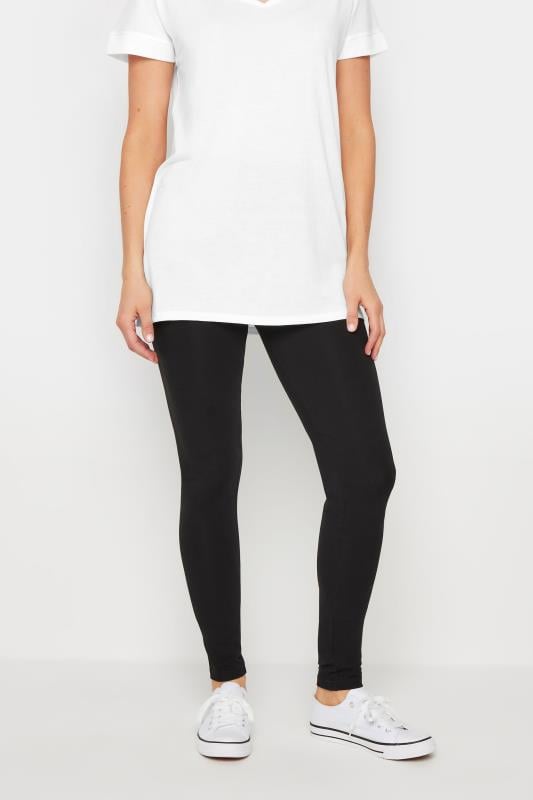 LTS PREMIUM Tall Black Cotton Leggings | Long Tall Sally 1