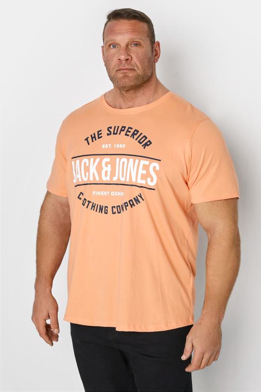 JACK & JONES Big & Tall Orange Brat T-Shirt 1