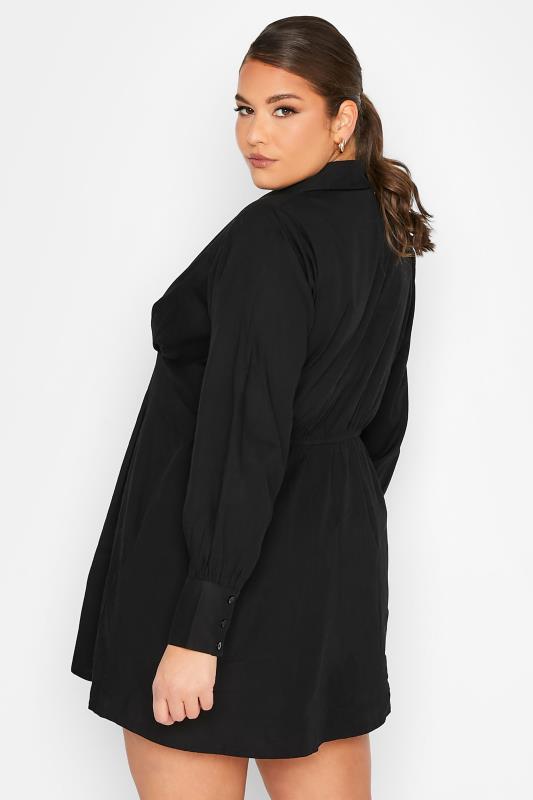 LIMITED COLLECTION Plus Size Black Corset Shirt | Yours Clothing 4