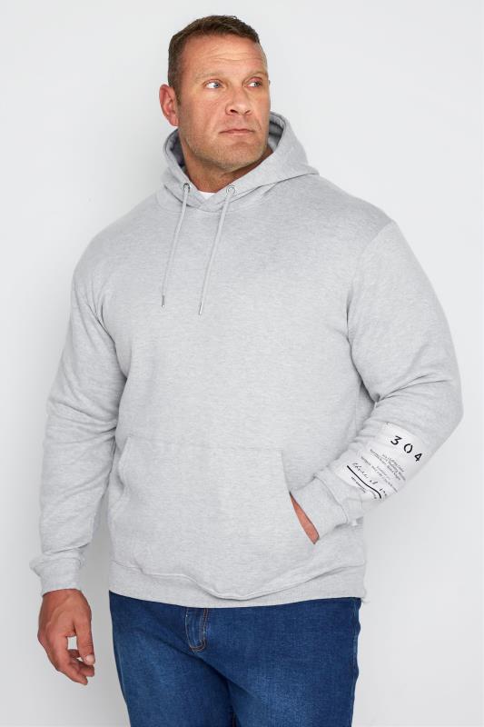 Plus Size  304 CLOTHING Grey Patch Hoodie