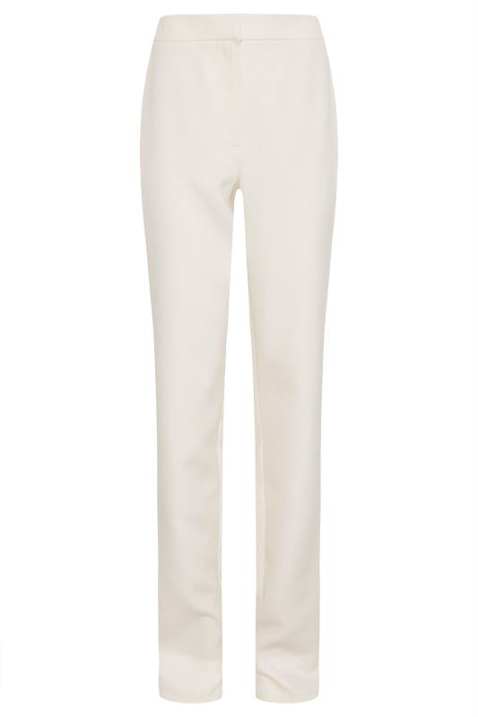 LTS Tall Women's Cream Scuba Slim Leg Trousers | Long Tall Sally 3