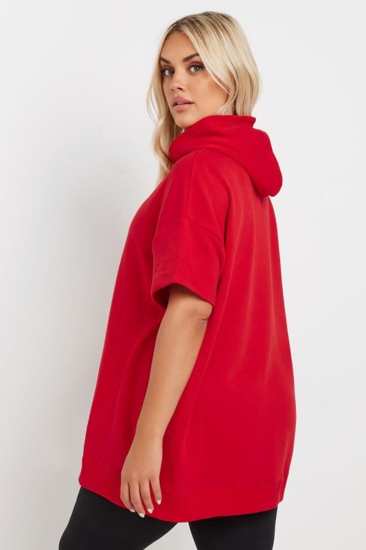 Oversized short sleeve hoodie on sale