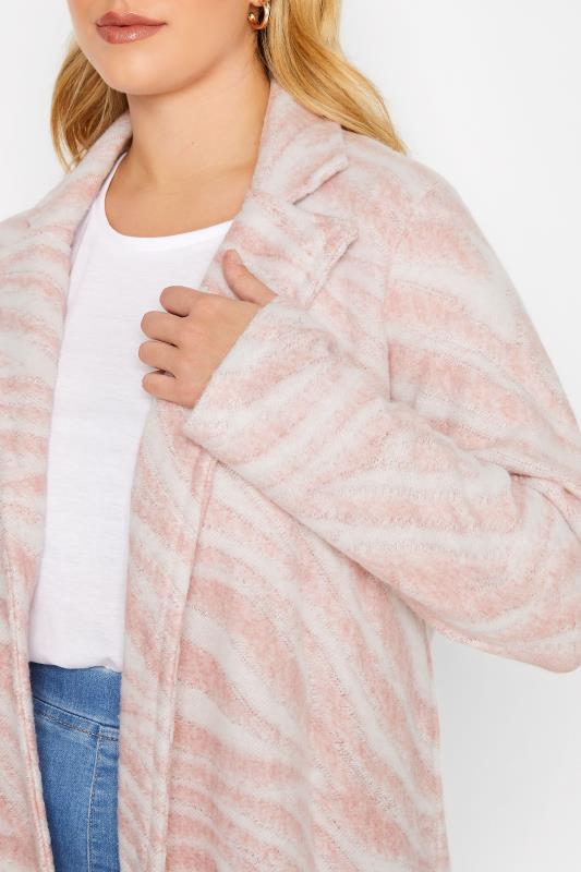 YOURS LUXURY Plus Size Pink Animal Print Faux Fur Jacket | Yours Clothing 5