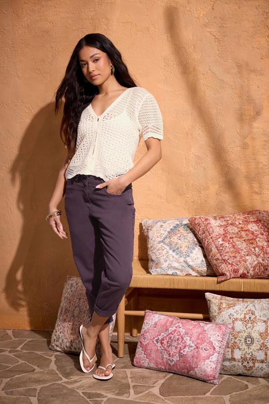  M&Co Berry Purple Mom Jeans
