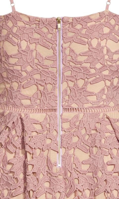 Evans Blush Pink Lace Dress 6