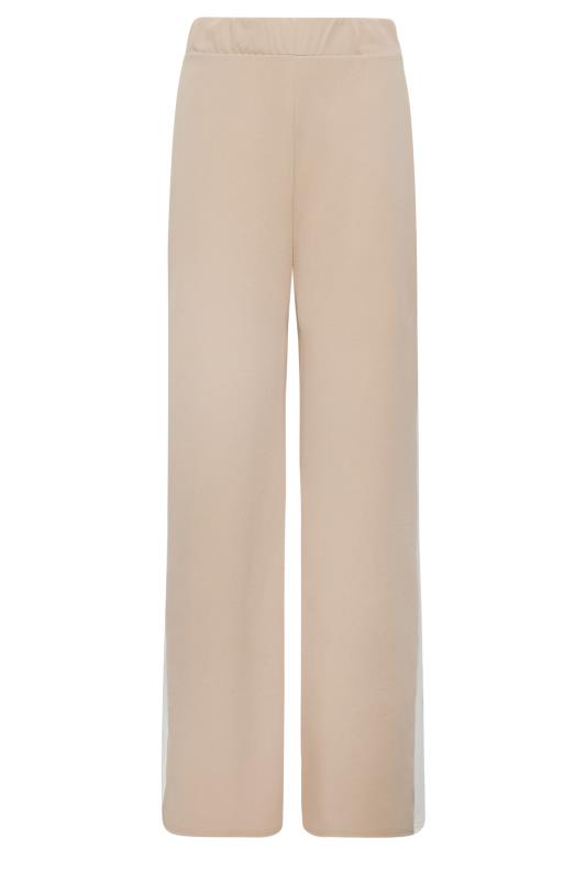 LTS Tall Women's Cream Side Stripe Wide Leg Trousers | Long Tall Sally 4