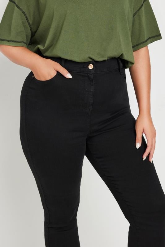 YOURS Plus Size Black Stretch Skinny AVA Jeans | Yours Clothing 6