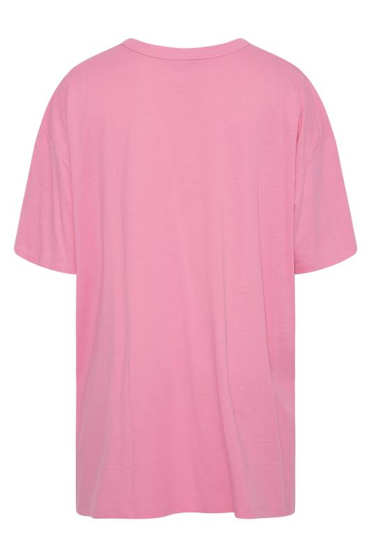 Curve Bright Pink Oversized T-Shirt_BK.jpg