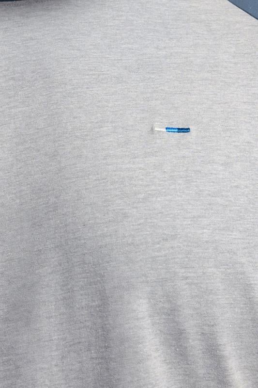 BadRhino Big & Tall Blue & Grey Extra Long Raglan T-Shirt | BadRhino 4